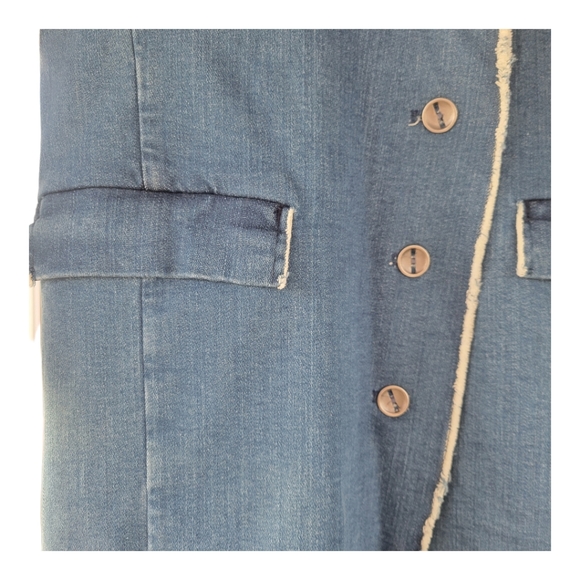 NUNUNU Kids Unisex DENIM MILITARY COAT SIZE 8/9 - Picture 9 of 13